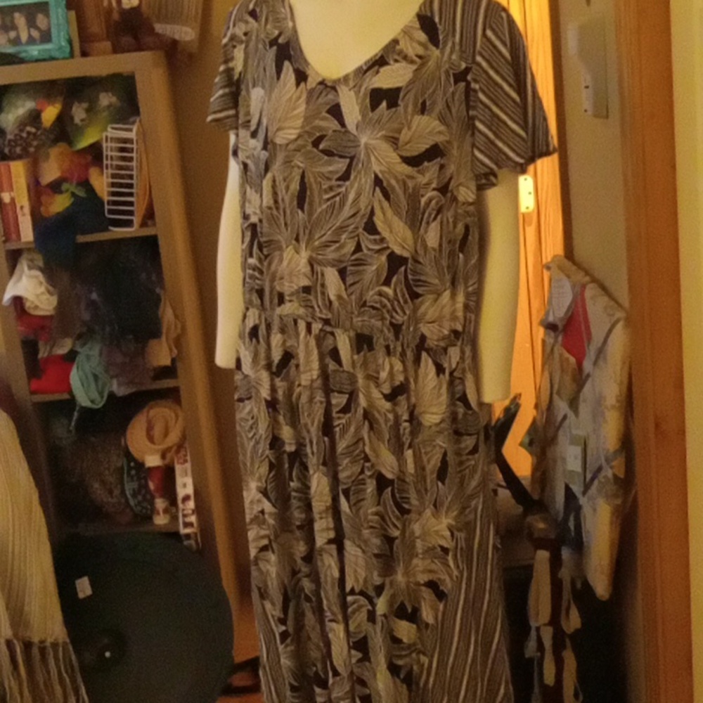 High low patchwork dress